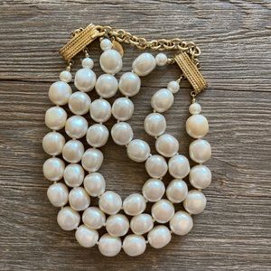 Carolee Vintage Faux Pearl Choker Necklace